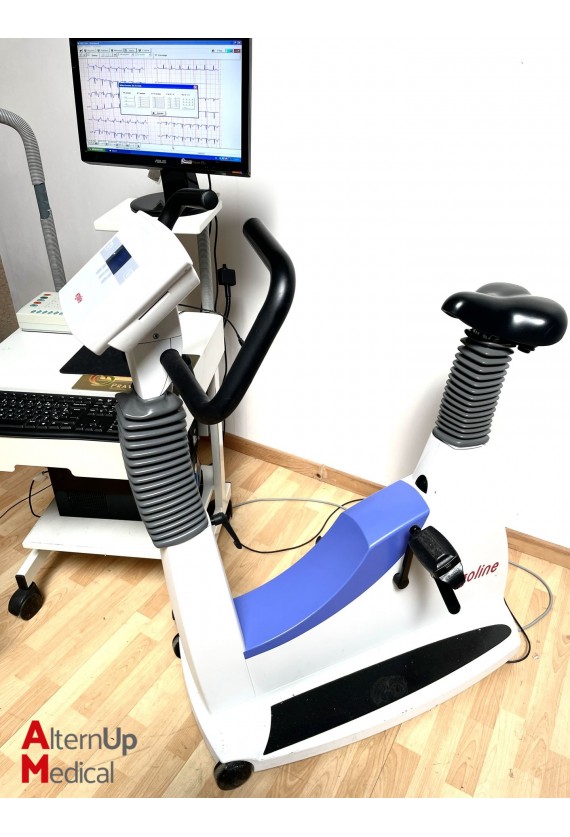 Schiller AT-104 PC Cardiac Stress and Rest Test Station with Ergoline Ergometer Bike