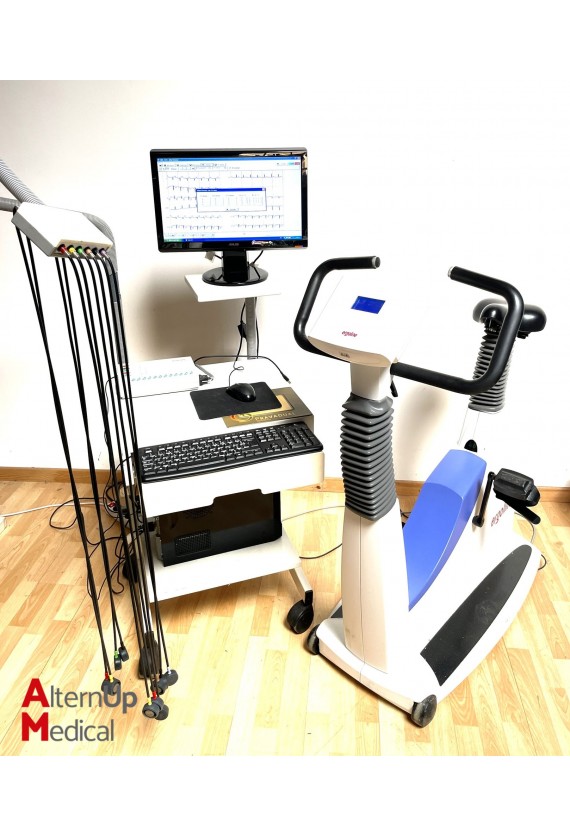 Schiller AT-104 PC Cardiac Stress and Rest Test Station with Ergoline Ergometer Bike