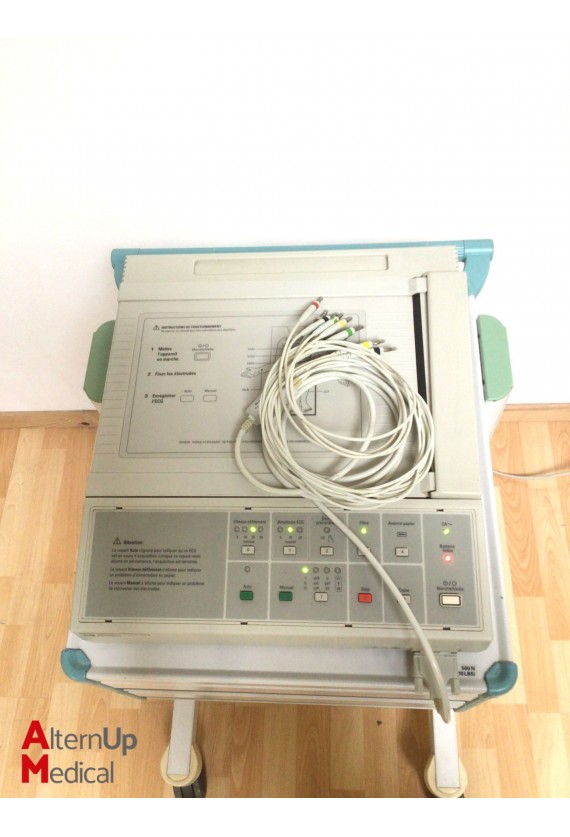 Hewlett Packard M1772A ECG on trolley