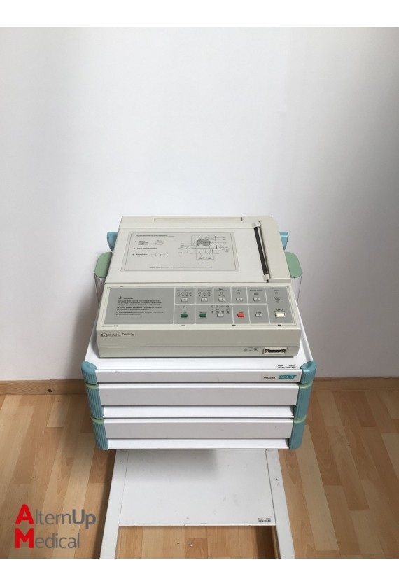 Hewlett Packard M1772A ECG on trolley