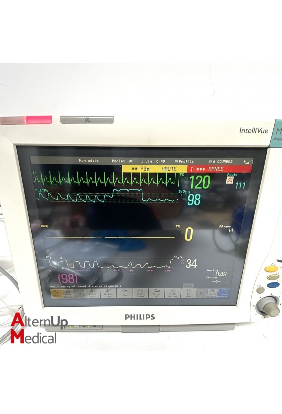 Philips IntelliVue MP70 Anesthesia Monitor + Capnography