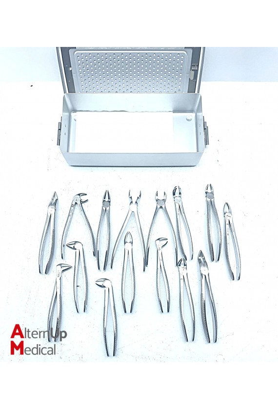 Surgical Instrument Set of 15 Prodont-Holliger Forceps for ENT and Dental