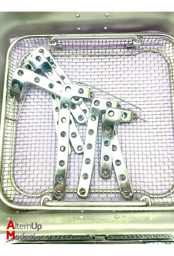 Sterilization box with lower limb orthopedic plates