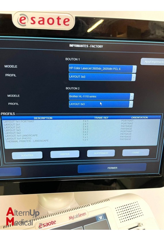 Echographe Esaote MyLab Seven eHD année 2017 avec 4 sondes (Specialité Cardiologie)