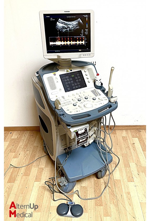 Echographe Toshiba Xario SSA-660A avec 3 sondes