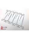 Set of 10 Bardenat Faure Peritoneum Forceps