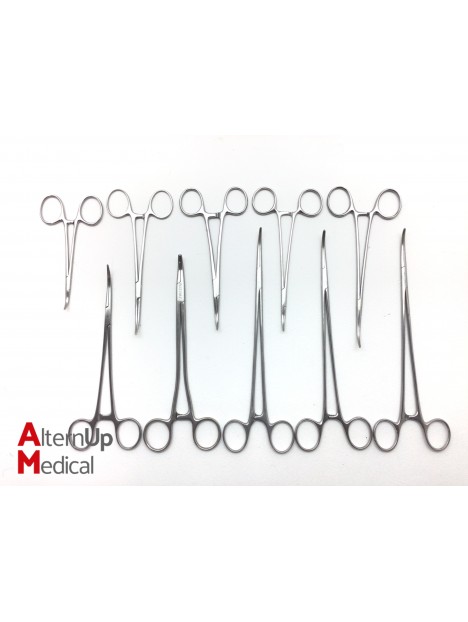 Set of 10 Bardenat Faure Peritoneum Forceps